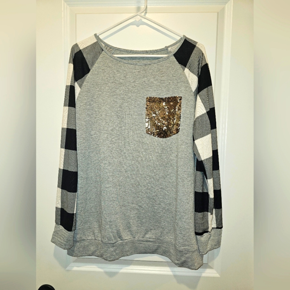 Long sleeve bling pockets